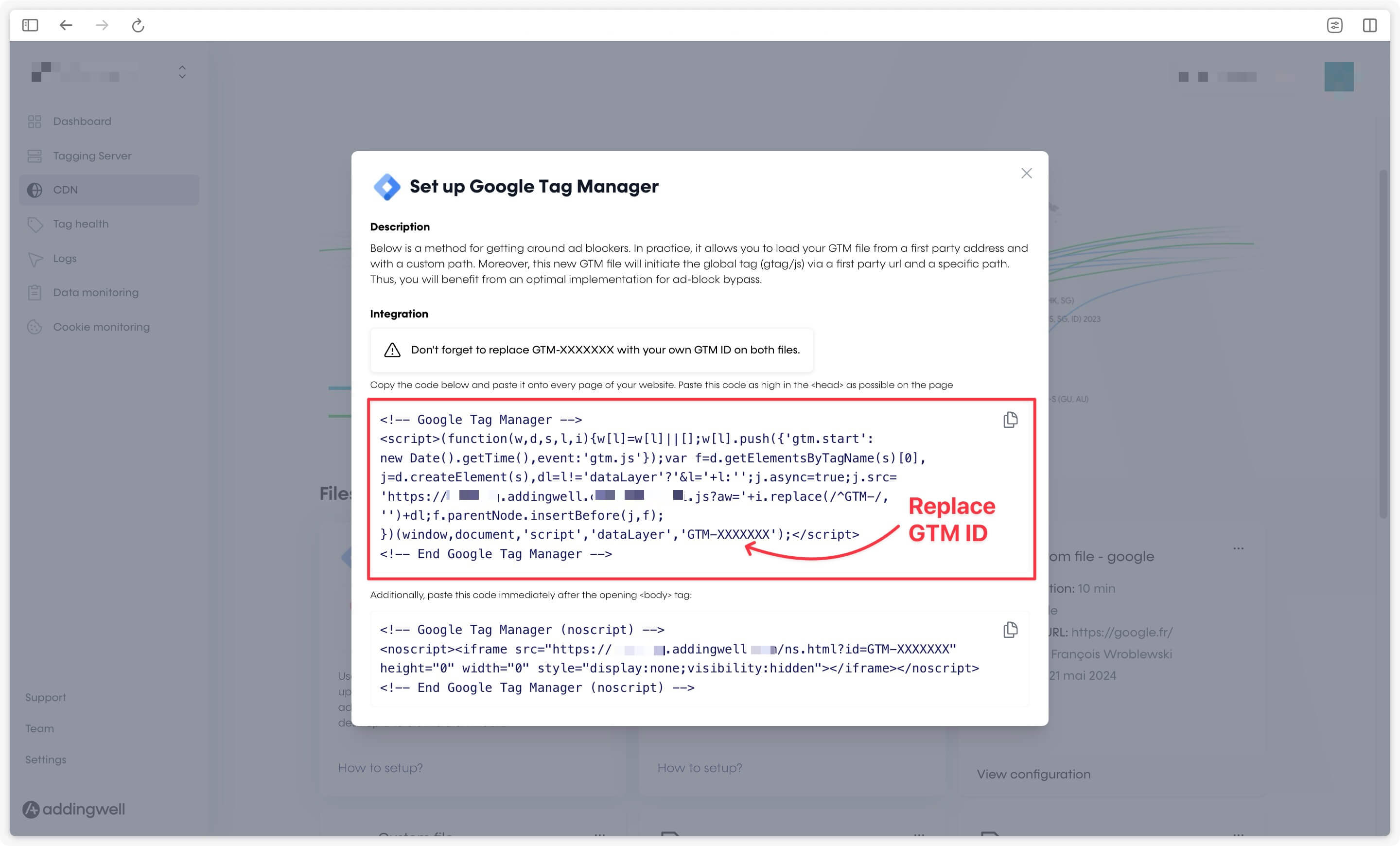 Google Tag Manager Web Script