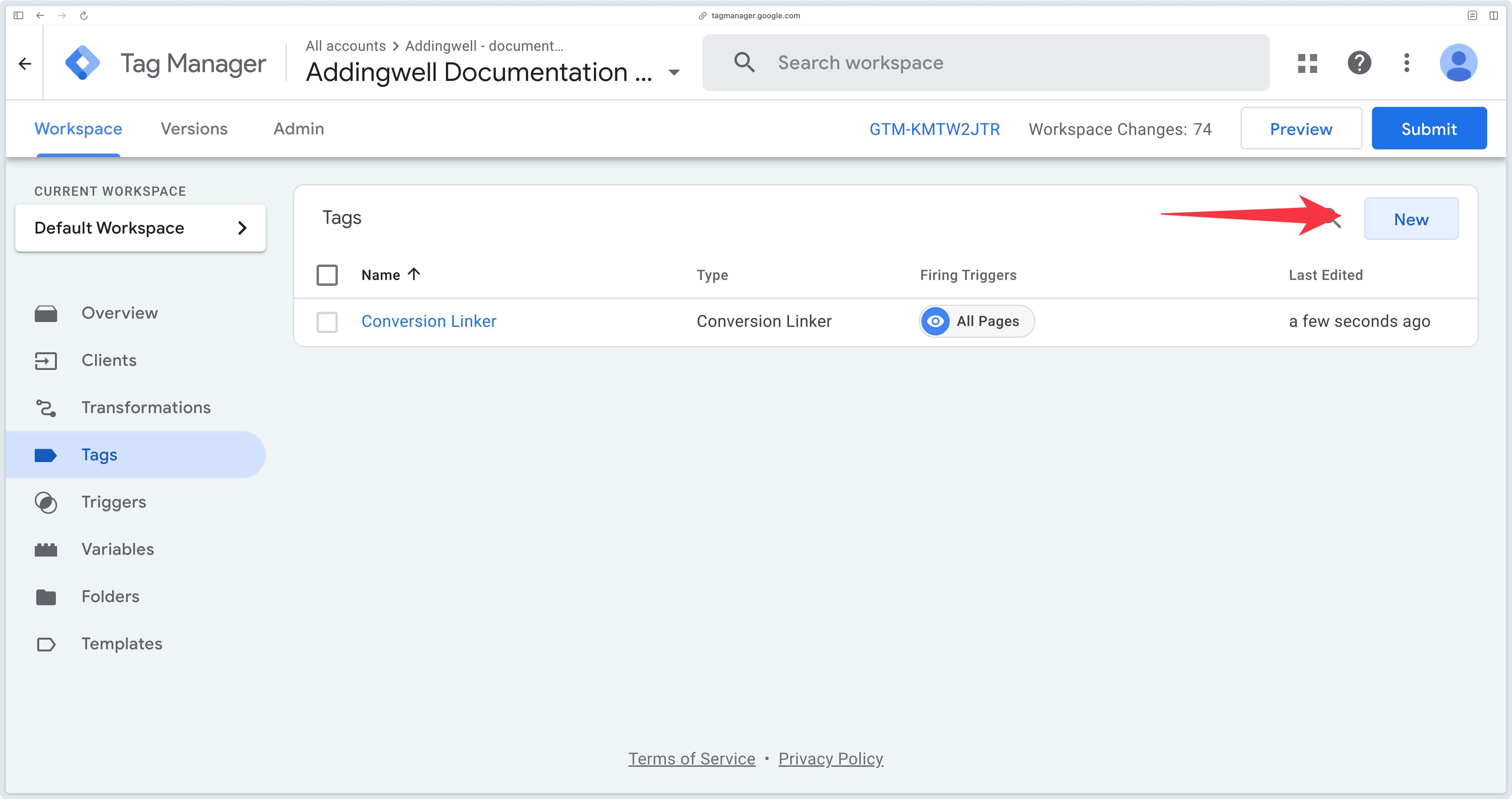 Créer une nouvelle balise dans GTM Server-Side