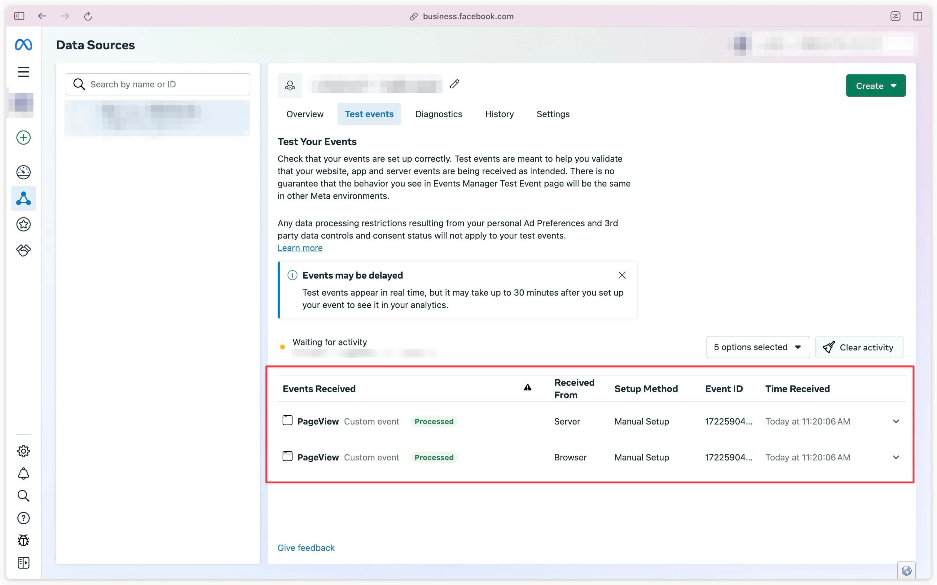 Événement PageView dédupliqué dans le gestionnaire d'événements de Meta