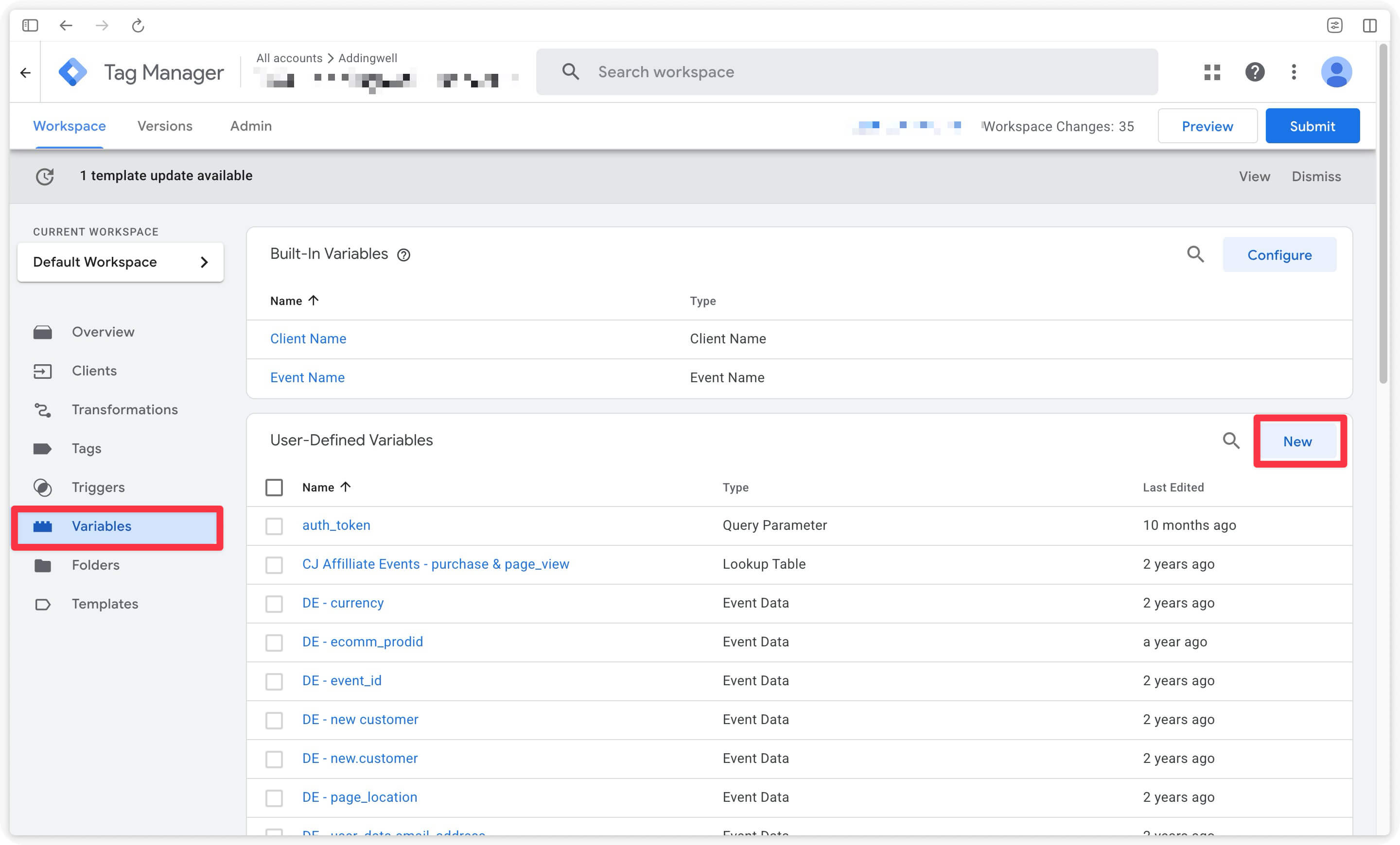 Create a new variable for Firestore margin