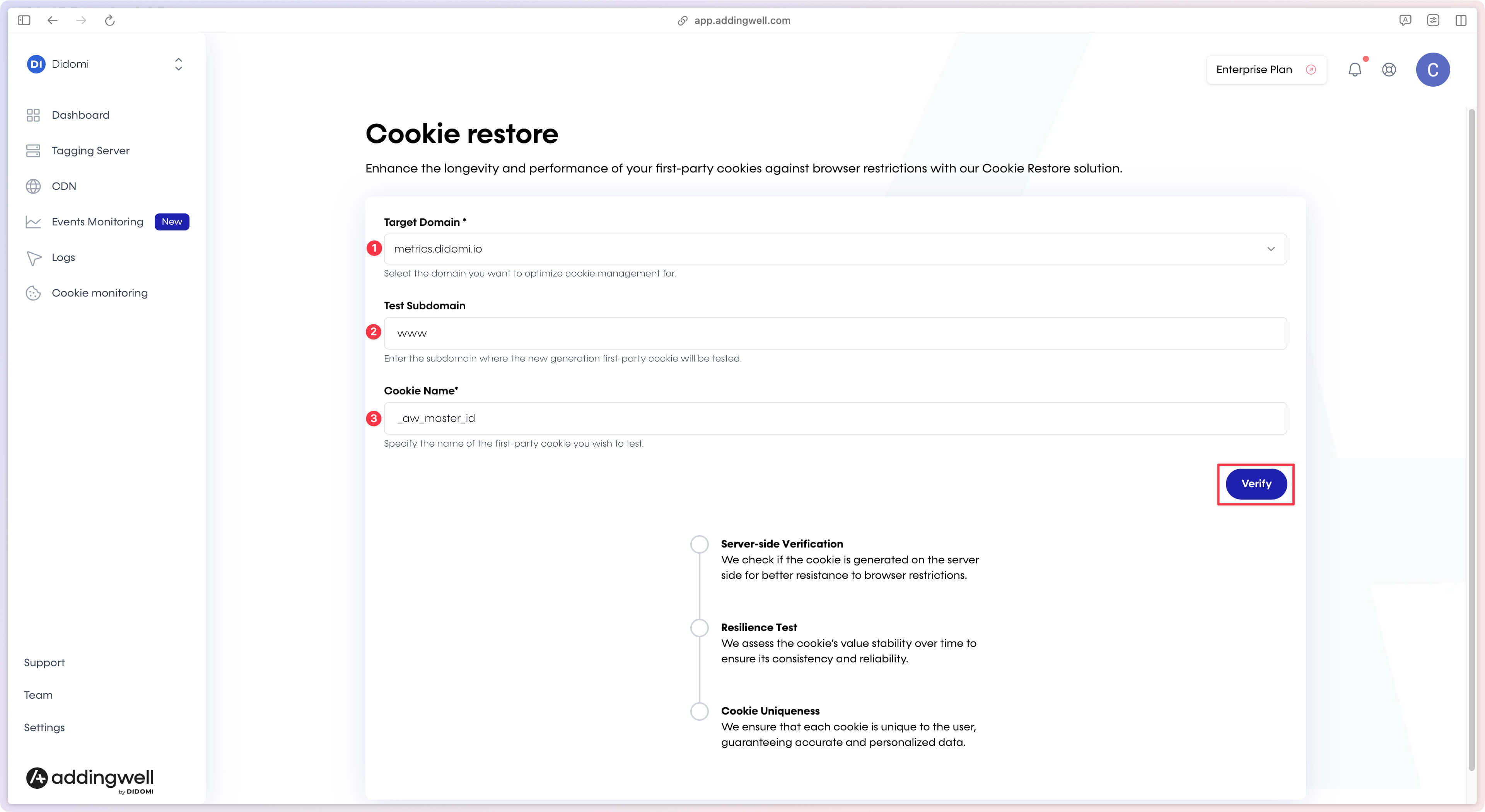 cookie restore form filled
