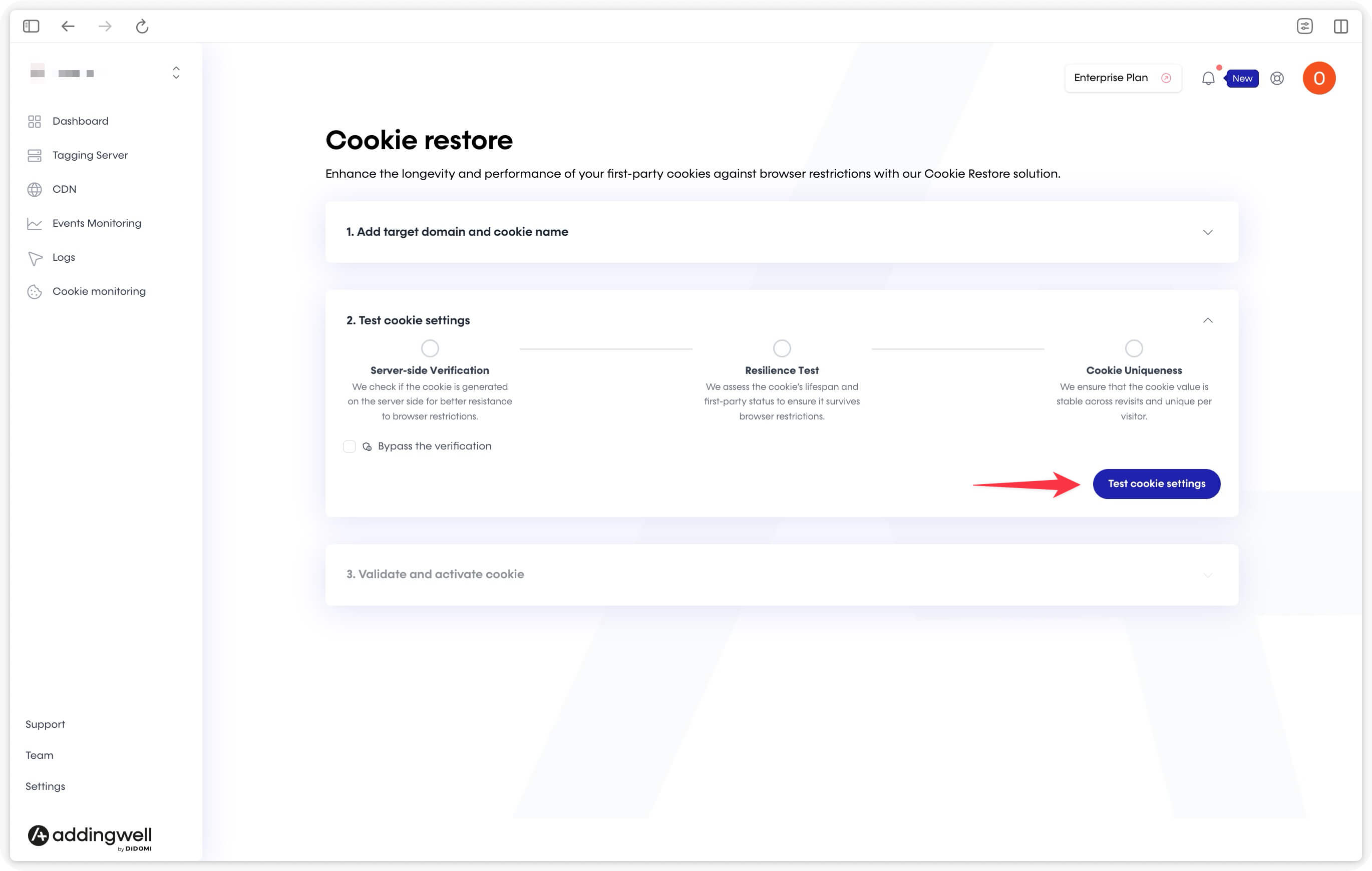 Master cookie verification