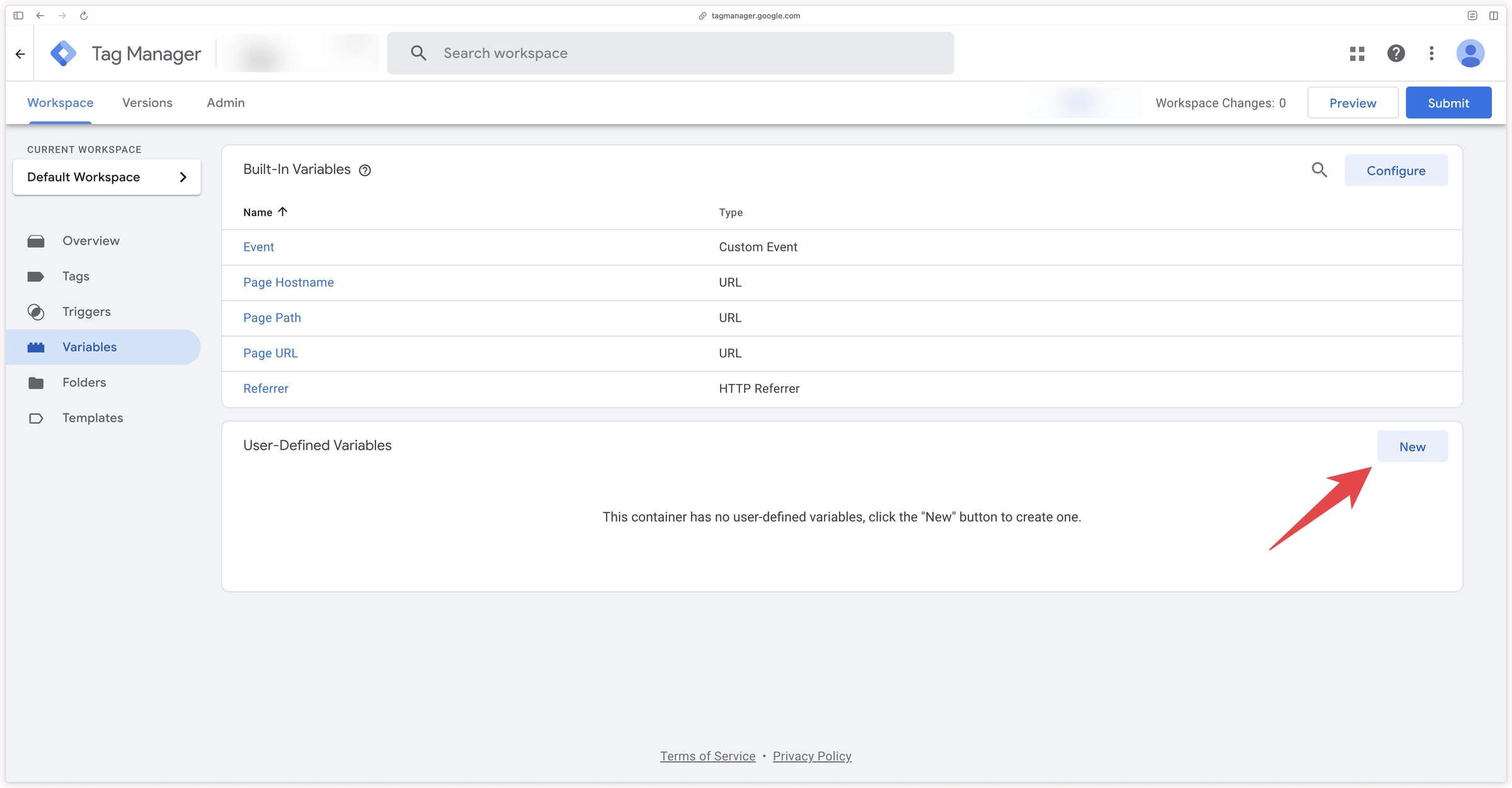 Creating a new variable in GTM to retrieve the Didomi consent state