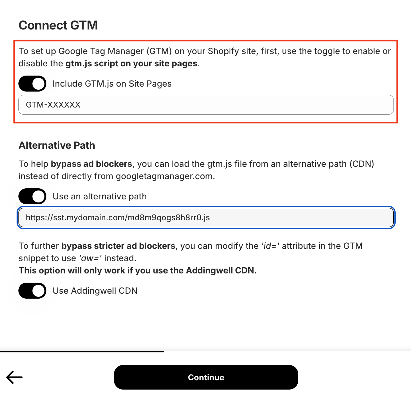 GTM id